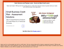 Tablet Screenshot of cash-advance-payday-loans.com